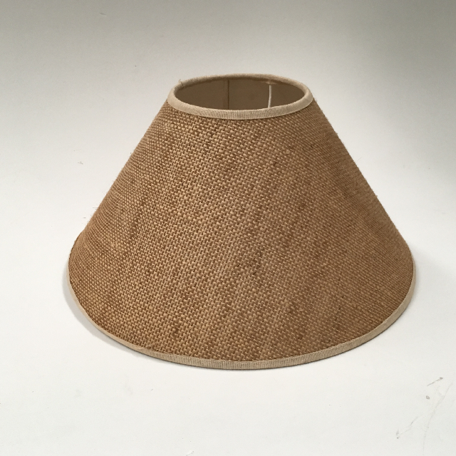 LAMPSHADE, Cone (Small) - Natural Hessian Weave